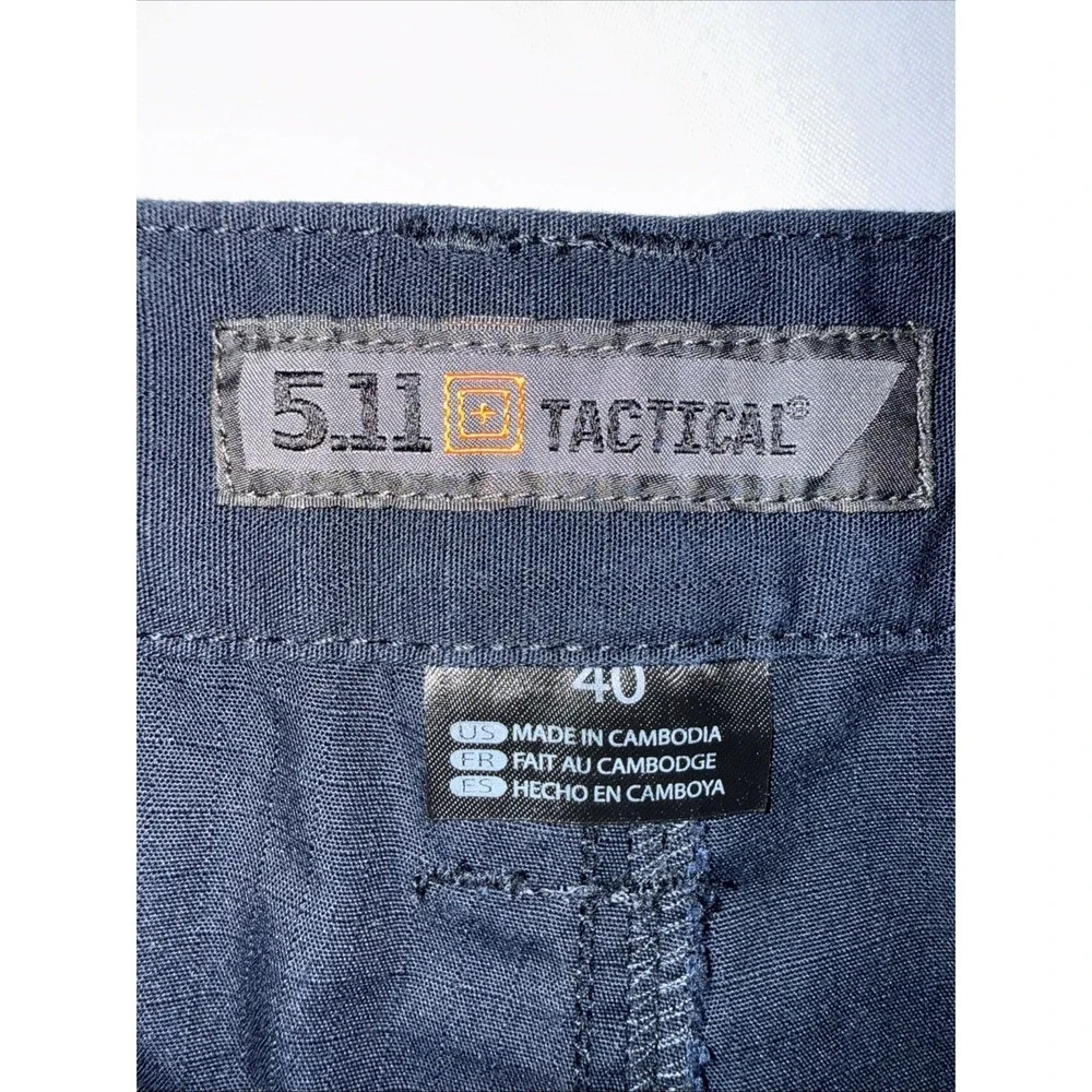 5.11 Tactical Shorts Men 40 Black Icon Cargo 10